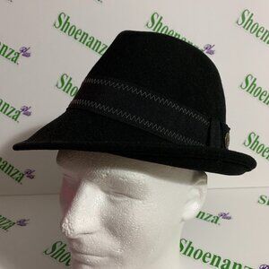 Vintage Goorin Bros. Fedora Hat Cap Black Large